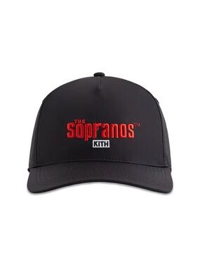 Kith For The Sopranos Nylon Bay Low Pinch Crown Snapback 'Black'